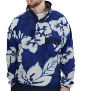 RARE Patagonia Men’s Synchilla Snap-T Fleece Pullover Hawaiian Hibiscus M